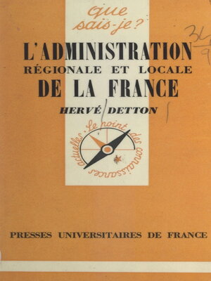 cover image of L'administration régionale et locale de la France